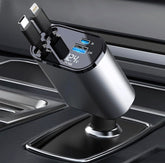 Bharat tech || 120W 4 in 1 Retractable Car Charger,Car